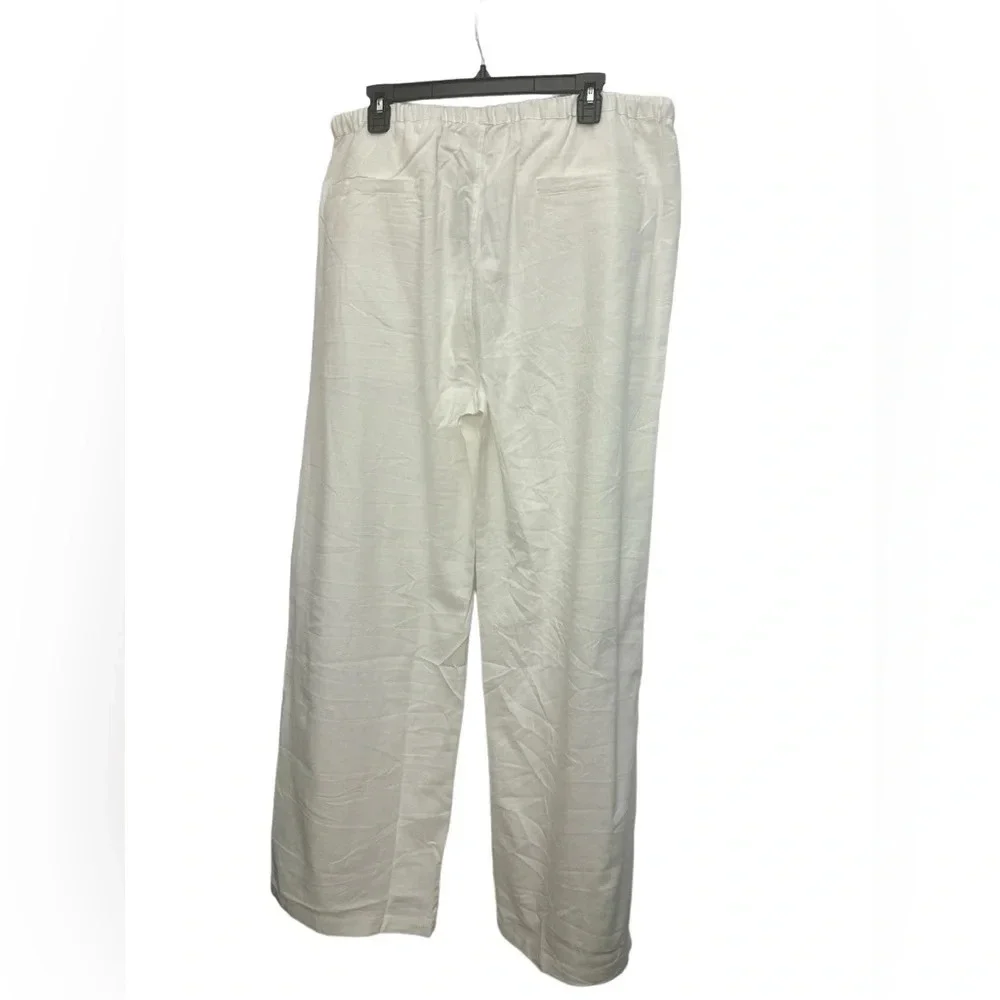 Coofandy Men’s White Casual Cotton Drawstring Pants Size 2XL NWT Coastal